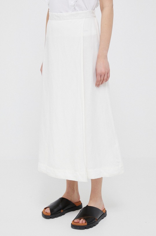 Gant spódnica lniana casual beżowy 4400087