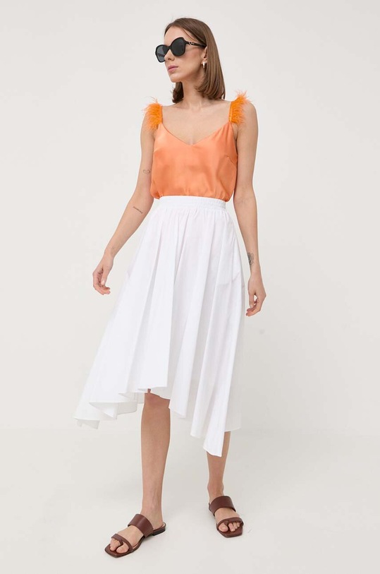 Φούστα MICHAEL Michael Kors με ελαστάν λευκό MS3709KF4C