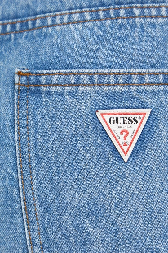 Джинсова спідниця Guess Originals W3GG14D4XY0 блакитний