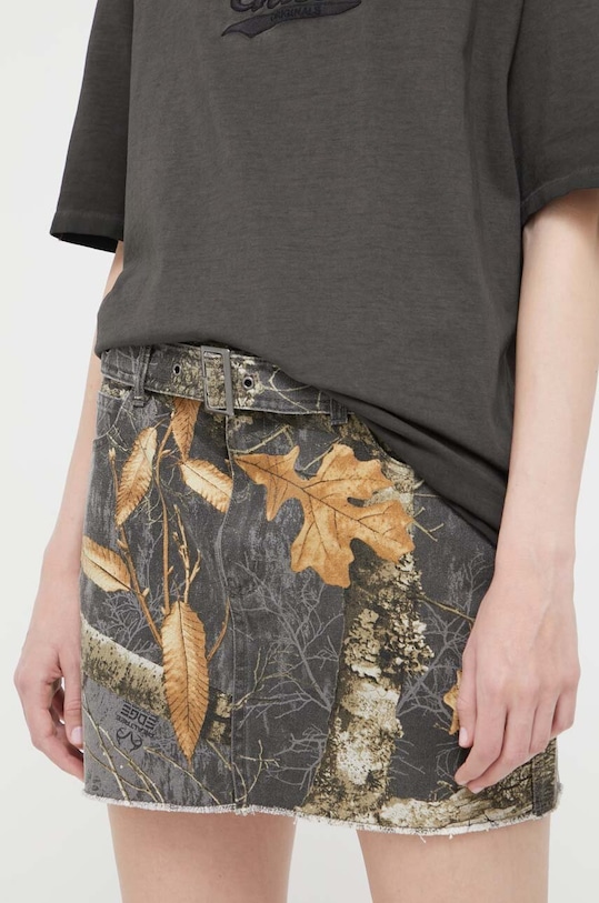 Guess Originals spódnica jeansowa casual brązowy SW3GD0OWEV80