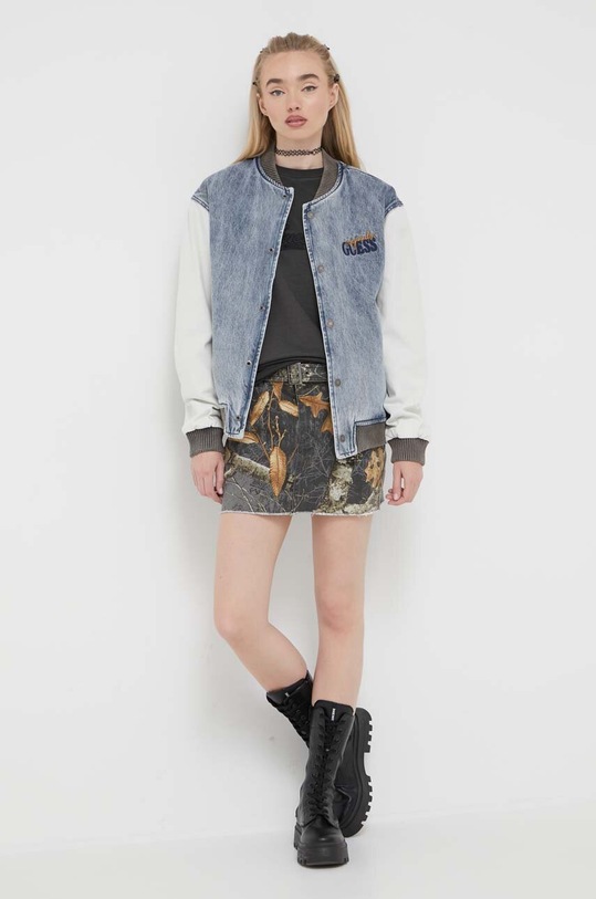 Guess Originals spódnica jeansowa SW3GD0OWEV80 brązowy SS23