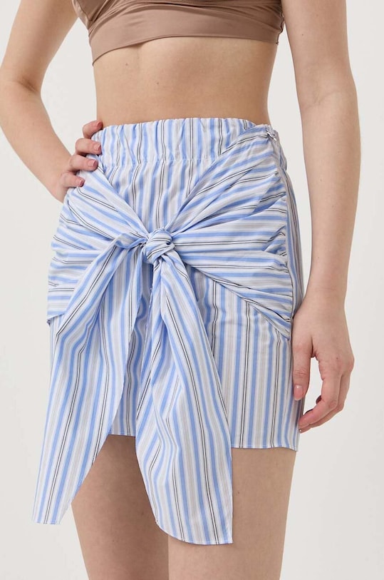 Βαμβακερή φούστα Patrizia Pepe εμπριμέ μπλε 2G0910.A286