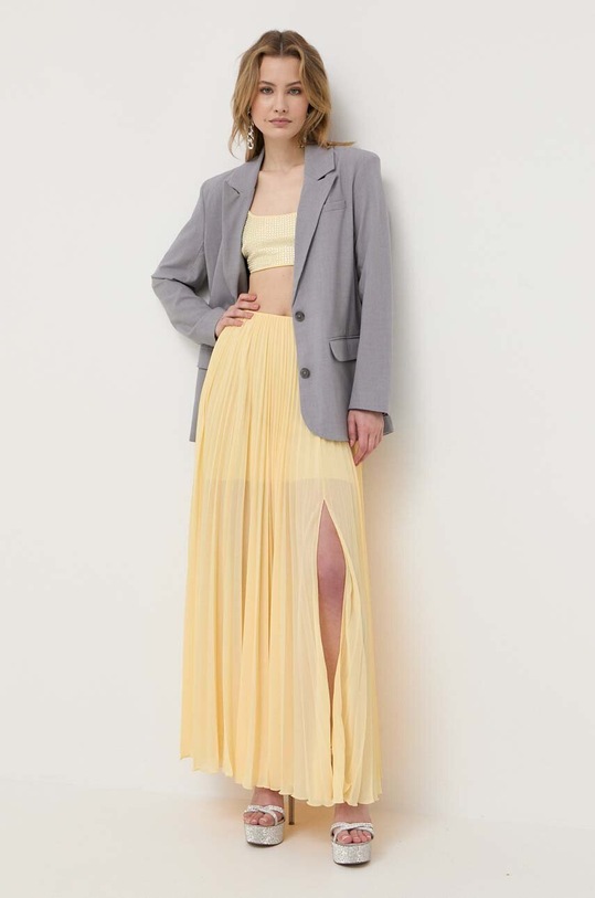Sukňa Patrizia Pepe látka žltá 2G0925.A248
