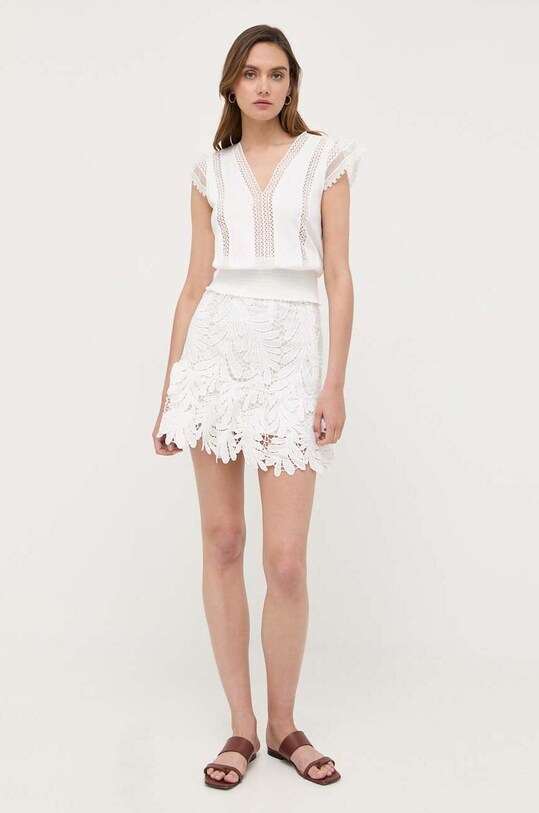 Φούστα Morgan JANE.OFF.WHITE λευκό SS23