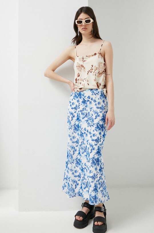 Abercrombie & Fitch fusta flori albastru KI143.3020.114