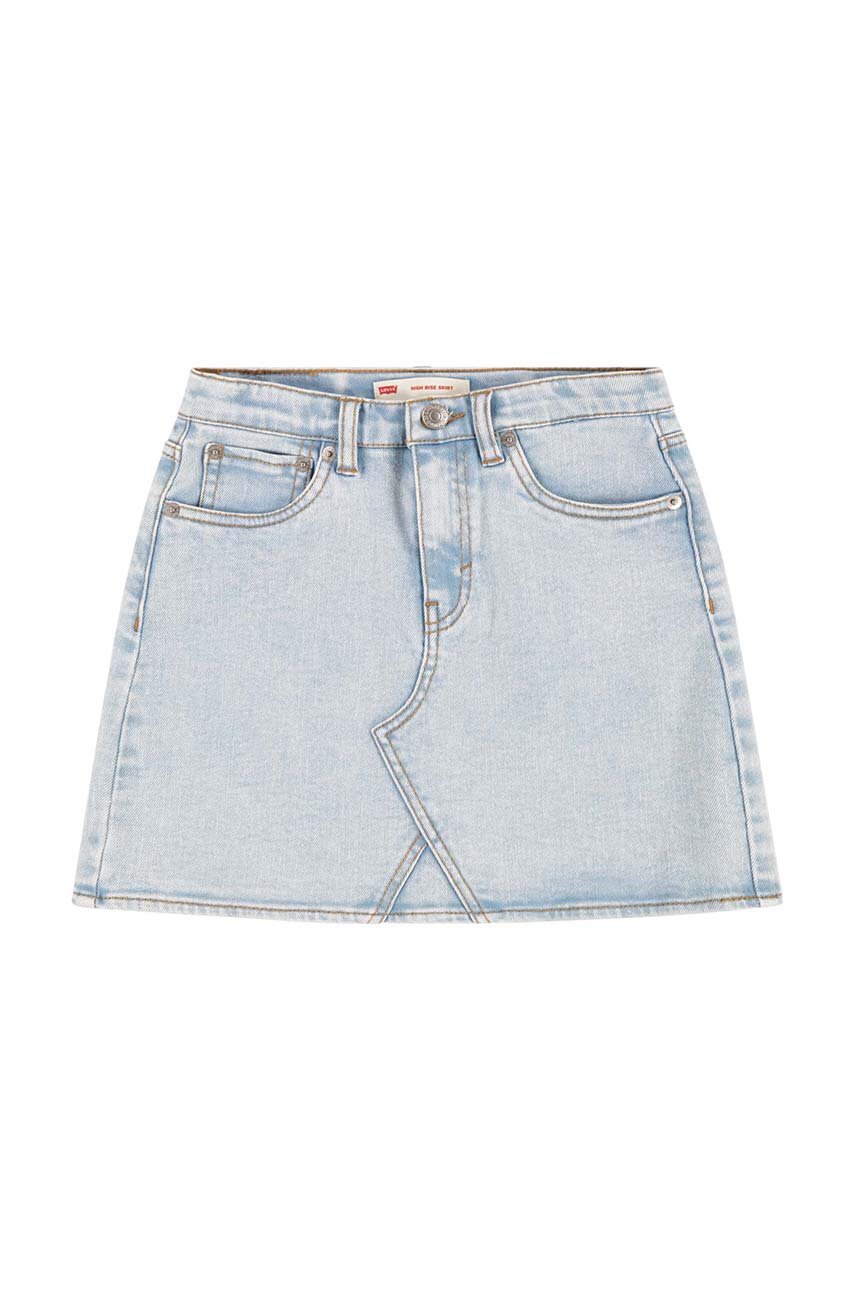 Levi's fustă din denim pentru copii uni albastru 3EG612