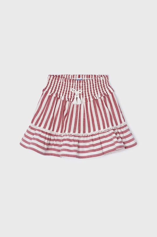 Mayoral fusta din bumbac pentru copii curele rosu 3903.6F.MINI.PPYX