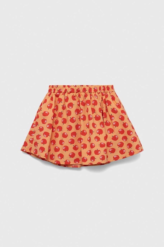 Παιδική βαμβακερή φούστα United Colors of Benetton 4INNG000C.P.SEASONAL πορτοκαλί SS23