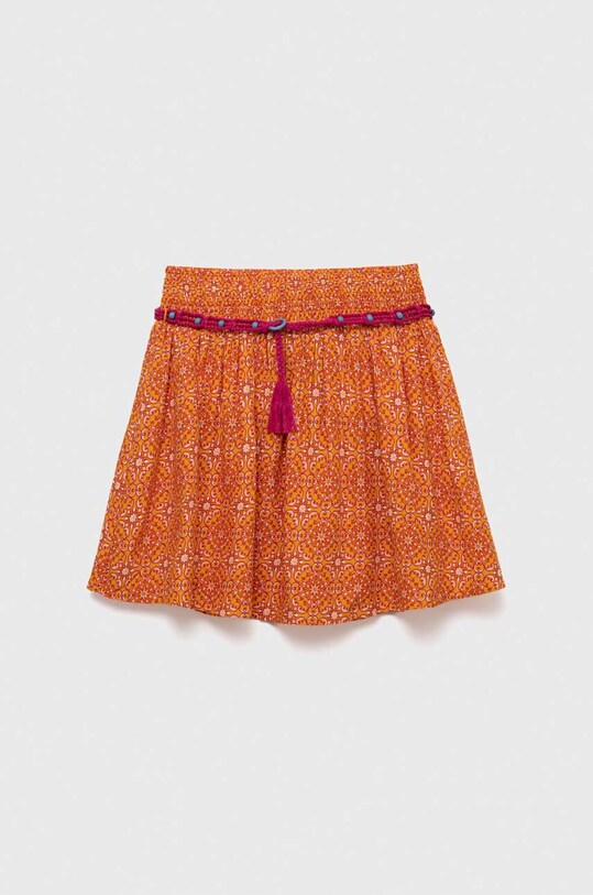 Dětská sukně Sisley mini oranžová 4ZBVY0009.G.SEASONAL