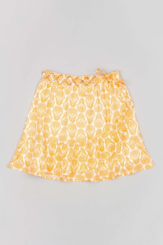 zippy spódnica bawełniana dziecięca wzorzyste pomarańczowy ZKGAP0403.23008