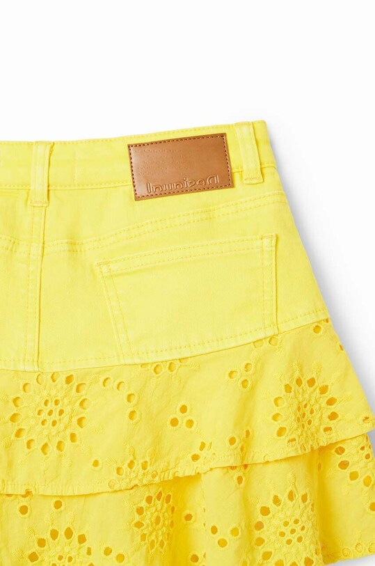 Desigual spódnica dziecięca żółty 23SGFD03