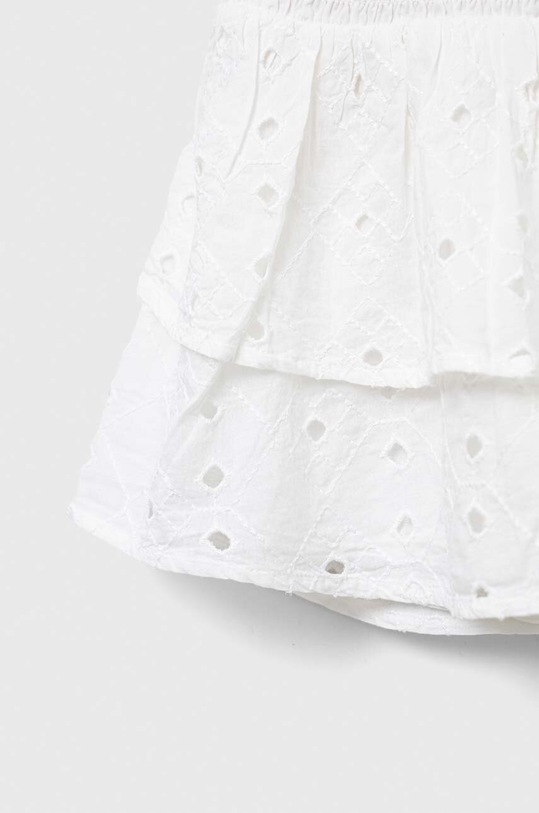 Fete Abercrombie & Fitch fusta din bumbac pentru copii KI243.3025 alb