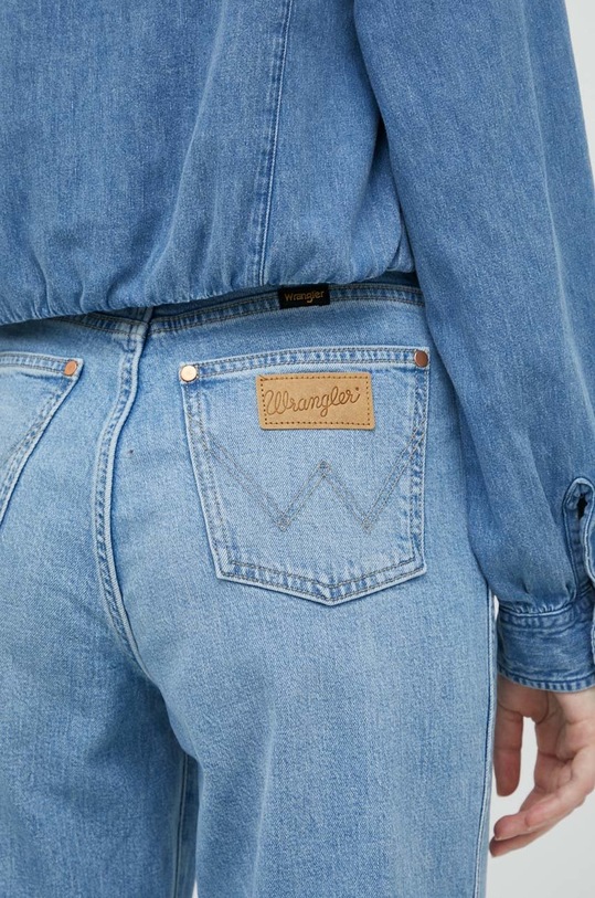 Wrangler jeansy Mom Straight Rhea W27M58Z19 niebieski