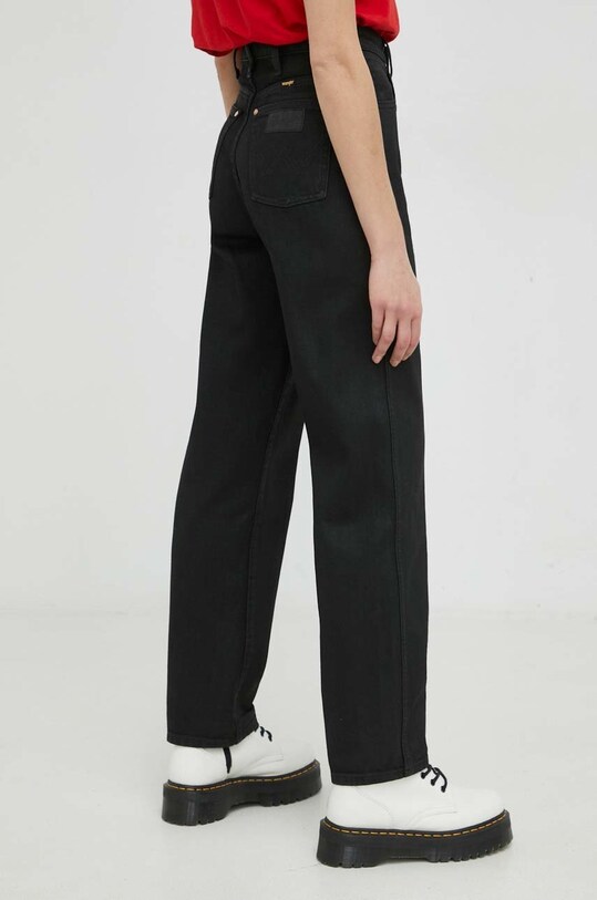Îmbrăcăminte Wrangler jeansi Barrel Coated Black W27MUD448 negru