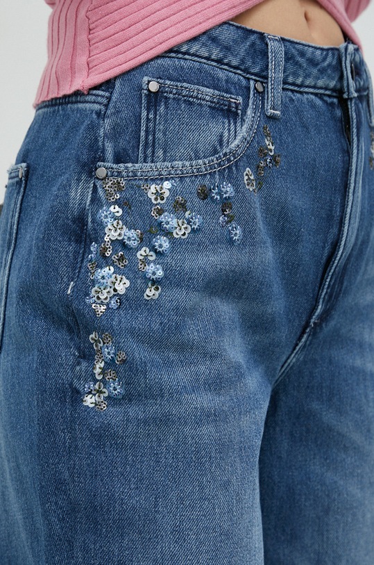 Guess jeansi Mom Jean albastru W3RA21.D4VI3