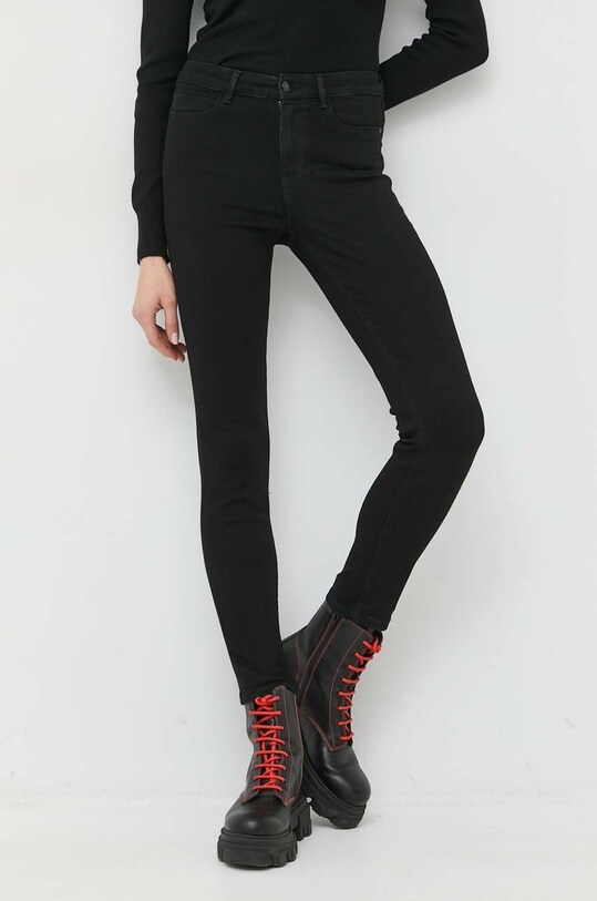 Guess jeansy 1981 SKINNY Planet friendly czarny W2YA46.D4PZ1