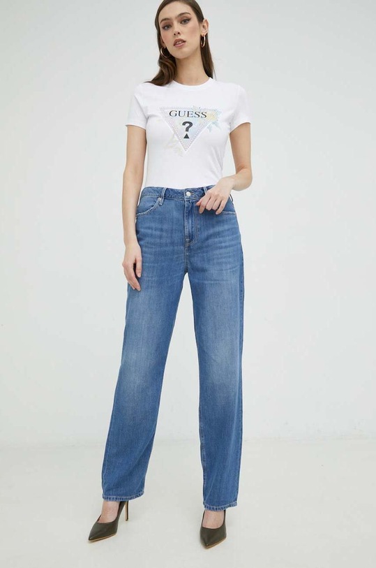 Guess jeansi Hollywood Planet friendly albastru W3RA73.D4CN3