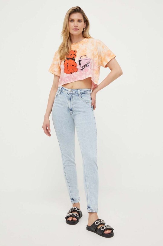 Guess jeansy W3RA26.D4WB1 niebieski SS23