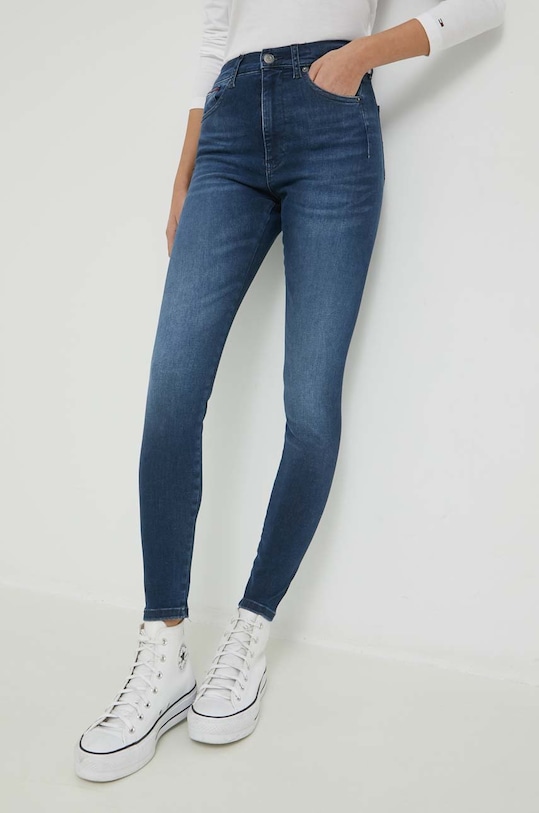 Tommy Jeans jeansy Sylvia granatowy DW0DW14766.PPYX