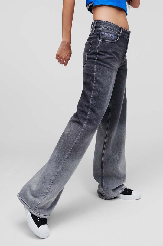 Traperice Karl Lagerfeld Jeans srednje visoki siva 231J1106