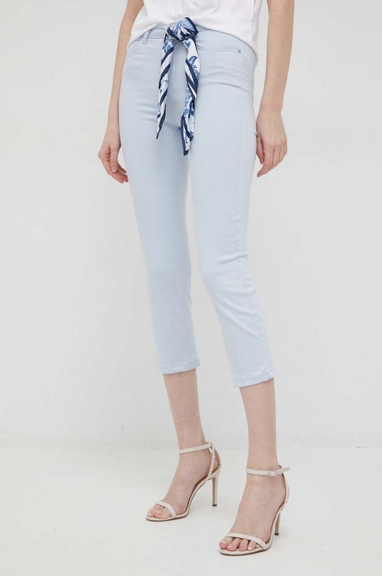 Παντελόνι Guess με ελαστάν μπλε W3GA91.W93CE