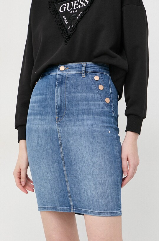 Odzież Guess spódnica jeansowa W3GD39.D4K96 niebieski