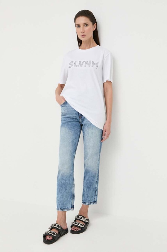 Guess jeansy W3GA21.D4ZN2 niebieski SS23