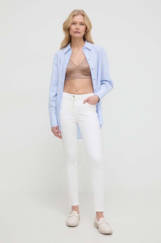 Patrizia Pepe jeansy low biały CP0509.DS04