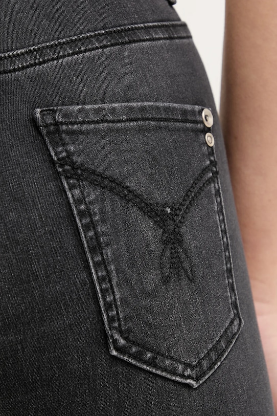 Τζιν παντελόνι Patrizia Pepe μαύρο CP0937.D1HIN