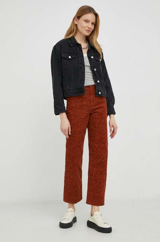 Hlače iz rebrastega žameta Levi's 79755.0019 rjava SS23