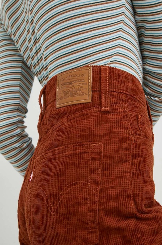 Hlače iz rebrastega žameta Levi's rjava 79755.0019