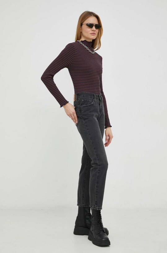 Τζιν παντελόνι Levi's Middy Straight Planet friendly γκρί A4690.0000
