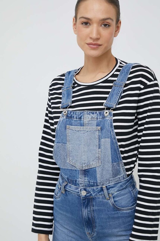 Hlače s tregerima Pepe Jeans Shay Weave PL230418.000