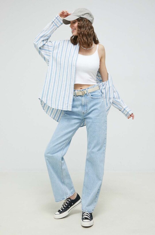 Džíny Abercrombie & Fitch KI155.2505.280 modrá SS23