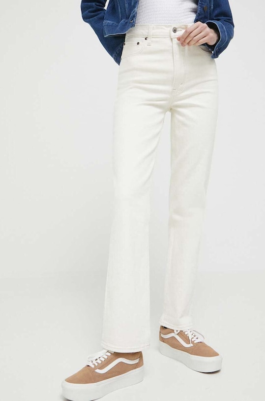 Abercrombie & Fitch jeansy beżowy KI155.3045.178