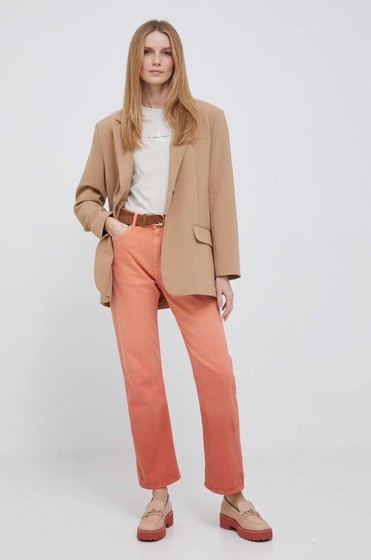 Pepe Jeans jeansy PL2116160.118 pomarańczowy SS23