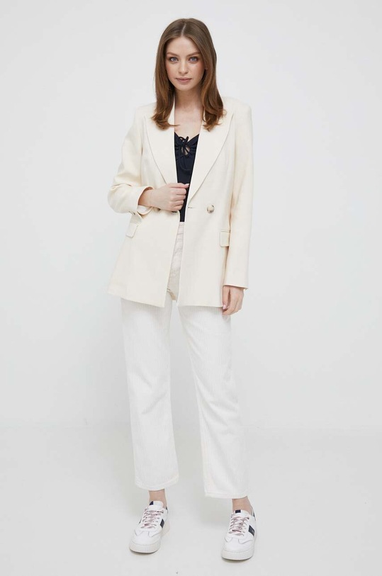 Τζιν παντελόνι Pepe Jeans Celyn Stripe PL2044118.000 λευκό SS23