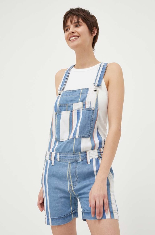 Džínové lacláče Pepe Jeans Abby modrá PL230446.000