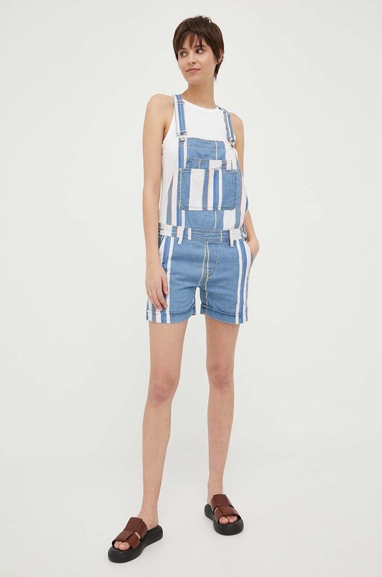 Džínové lacláče Pepe Jeans Abby PL230446.000 modrá SS23