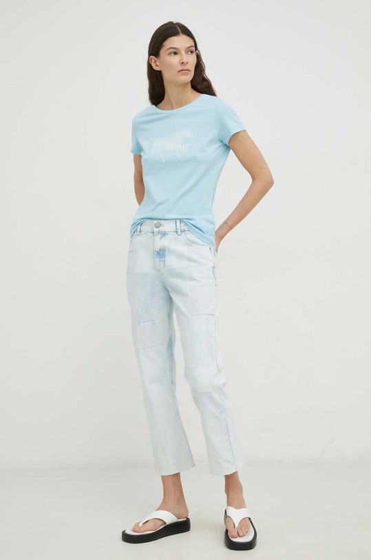 Džíny Mustang Style Brooks Straight 7/8 1013452.5000.422 modrá SS23