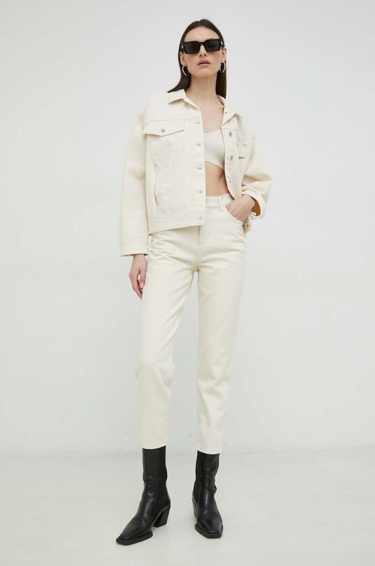 Mustang jeansy Style Charlotte Tapered 1013454.2014 beżowy SS23