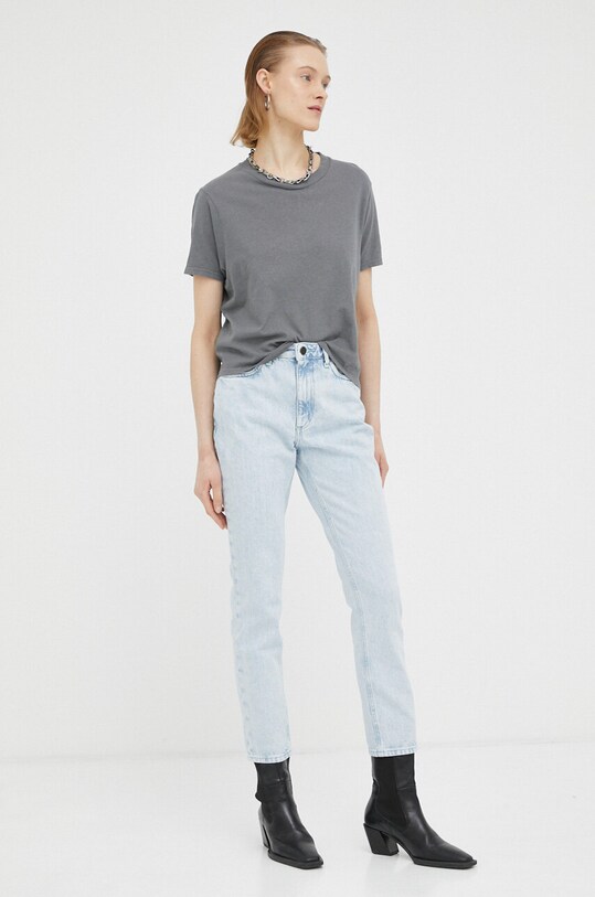 American Vintage jeansy JOY11HE23 niebieski SS23