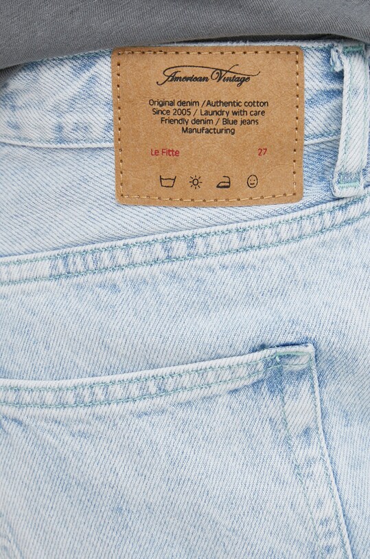 American Vintage jeansy niebieski JOY11HE23