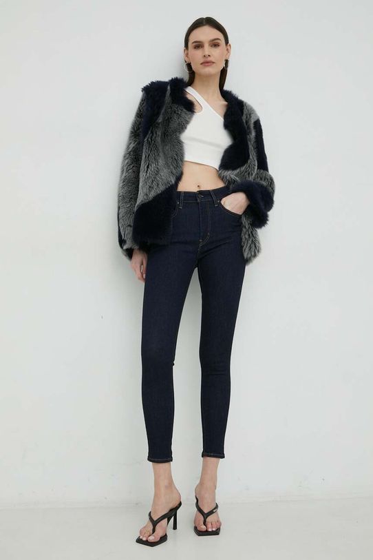 Levi's jeansy 721 HIGH RISE SKINNY 18882.0626 granatowy AA00