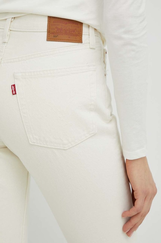 Pamučne traperice Levi's 501 bež 36200.0287