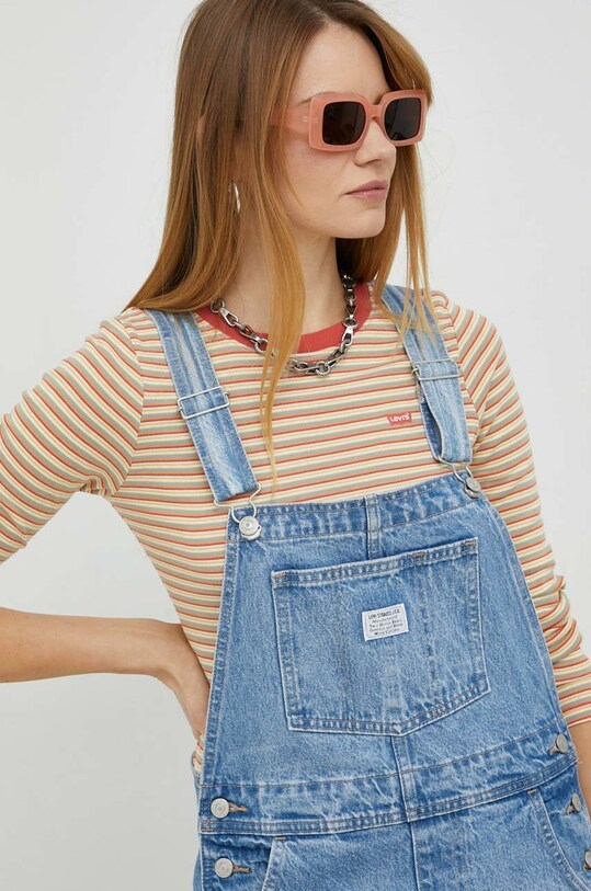 Levi's ogrodniczki jeansowe niebieski 85315.0016
