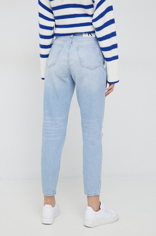 Odzież Calvin Klein Jeans jeansy Mom Jean Ankle J20J220610.PPYX niebieski
