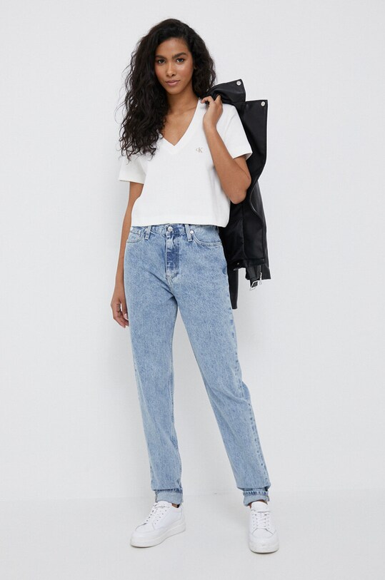 Kavbojke Calvin Klein Jeans J20J221443.PPYX modra SS23