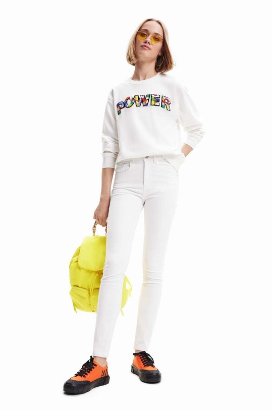 Ruházat Desigual farmer 23SWDD21 fehér