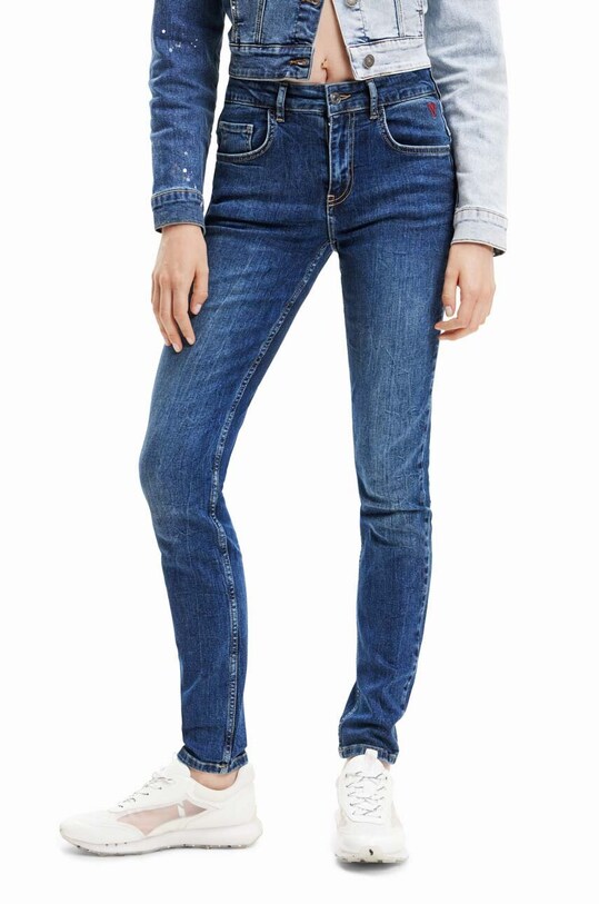 Desigual jeansy Planet friendly granatowy 23SWDD21